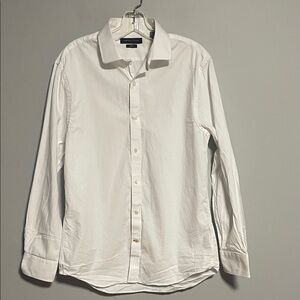 Tommy Hilfiger White Slim Fit Button Down Shirt Size 15 1/2 neck.